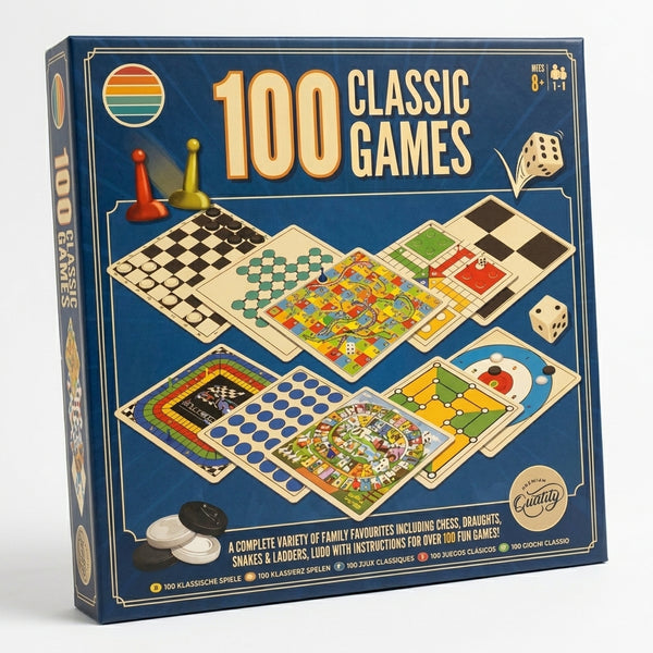 100 Classic Board Games Set